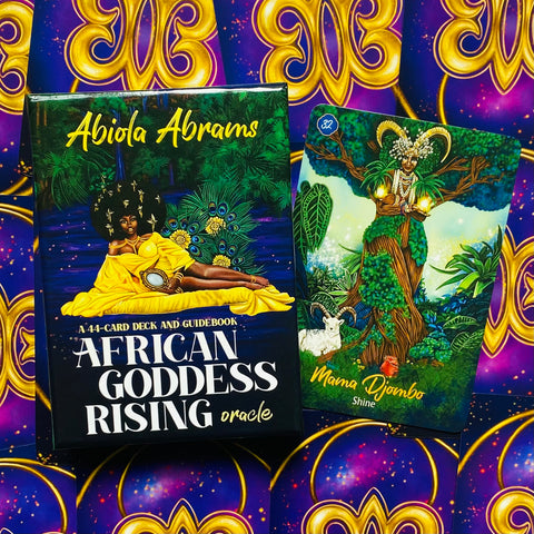 African Goddess Rising Oracle Cards Deck & Guidebook Abiola Abrams With Bag