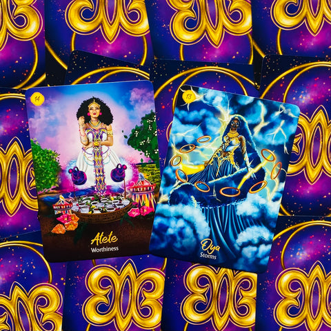 African Goddess Rising Oracle Cards Deck & Guidebook Abiola Abrams With Bag