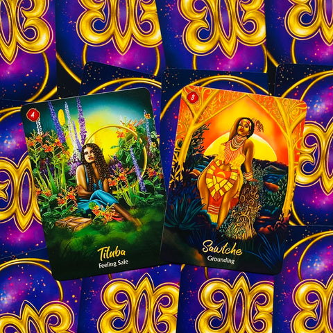 African Goddess Rising Oracle Cards Deck & Guidebook Abiola Abrams With Bag