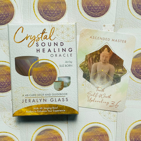 Crystal Sound Healing Oracle Cards Deck And Guidebook
