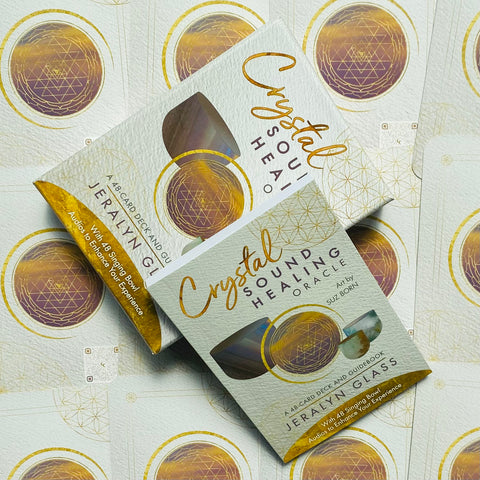 Crystal Sound Healing Oracle Cards Deck And Guidebook