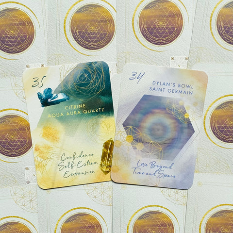 Crystal Sound Healing Oracle Cards Deck And Guidebook With Bag