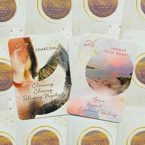 Crystal Sound Healing Oracle Cards Deck And Guidebook With Bag