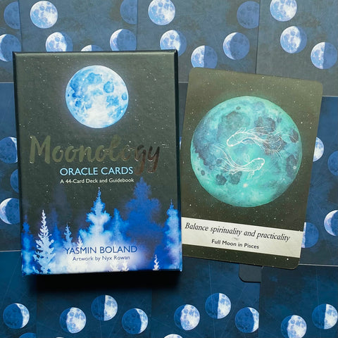 Moonology Oracle Cards Deck And Guidebook Y. Boland & Nyx Rowan