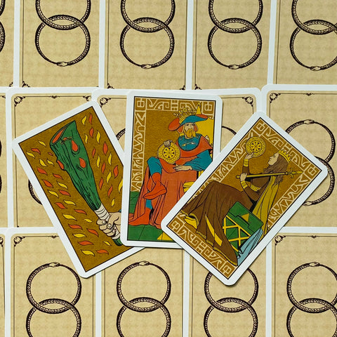 Symbolic Tarot Of Wirth Mini Cards Deck Esoteric Historic Lo Scarabeo