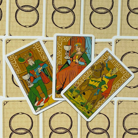 Symbolic Tarot Of Wirth Mini Cards Deck Esoteric Historic Lo Scarabeo