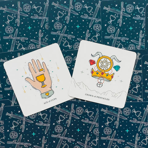 Trinity Tarot Self-Discovery Cards Deck & Guidebook Sheet By Ari Wisner With Bag