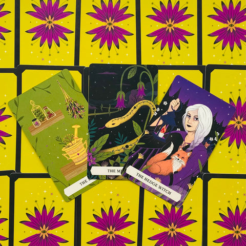 The Secret Oracle Of The Green Witch Cards Deck & Guidebook With Bag