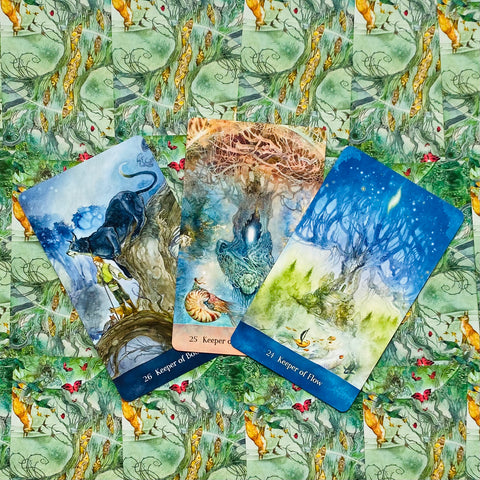 Tree Keepers Oracle Crads Deck Gilt-Edged Cards Art US Games Systems