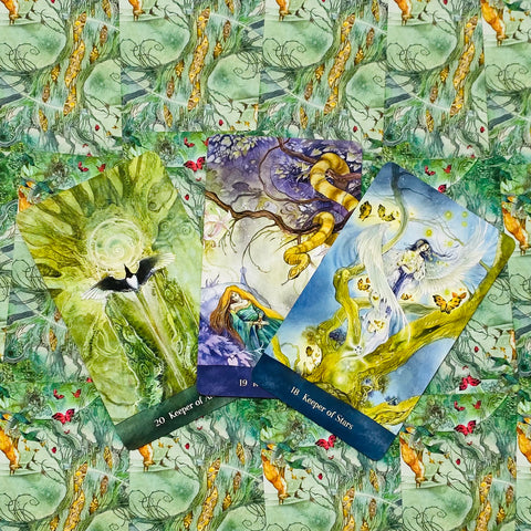 Tree Keepers Oracle Crads Deck Gilt-Edged Cards Art US Games Systems