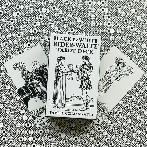 Black & White Rider-Waite Tarot Cards Deck & Guidebook US Games Systems With Bag