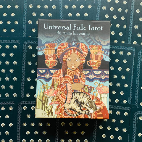 Universal Folk Tarot Cards Deck & Guidebook Healing US Games Systems