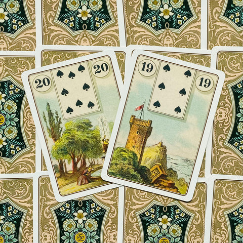 Lenormand Oracle Cards Deck Esoteric Telling Laura Tuan Lo Scarabeo