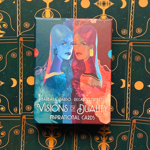 Visions Of Duality Inspirational Cards Deck & Book Reflections Lo Scarabeo
