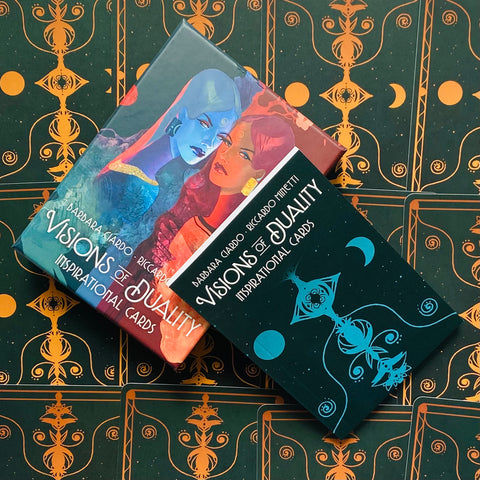 Visions Of Duality Inspirational Cards Deck & Book Reflections Lo Scarabeo