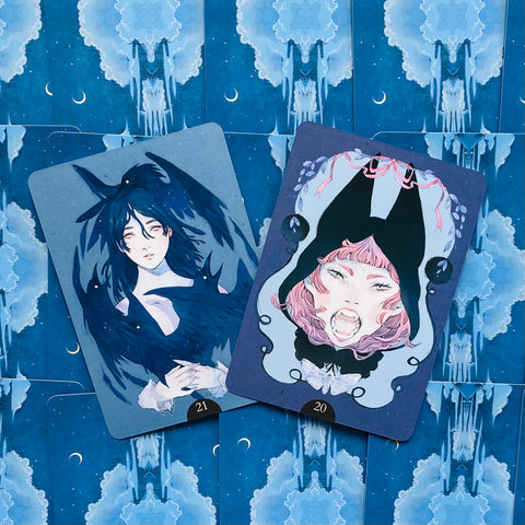 Loputyn Oracle Cards Deck & Book Wolf And Maiden Death And Love