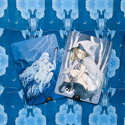 Loputyn Oracle Cards Deck & Book Wolf And Maiden Death And Love