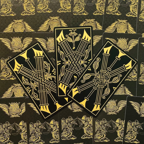 Marseille Tarot Cards Deck Gold & Black Edition Lo Scarabeo Marianne Costa