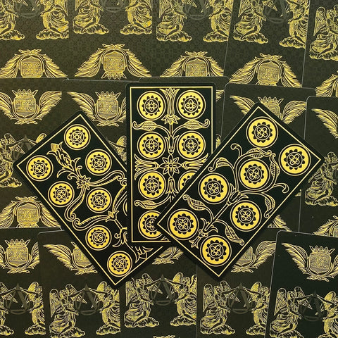 Marseille Tarot Cards Deck Gold & Black Edition Lo Scarabeo Marianne Costa