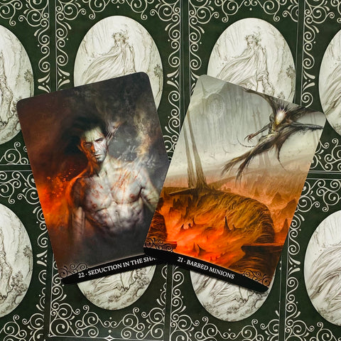 Dante'S Inferno Oracle Cards Deck & Book Barbieri Fantasy Sibyls With Bag