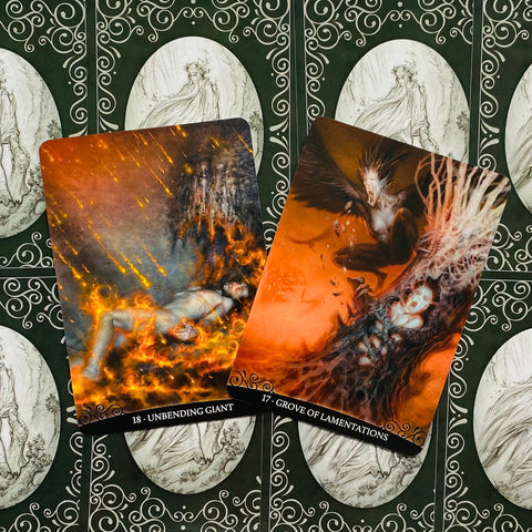 Dante'S Inferno Oracle Cards Deck & Book Barbieri Fantasy Sibyls With Bag