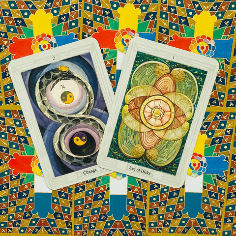 Aleister Crowley Thoth Tarot – Standard Deck Esoteric Fortune Telling With Bag