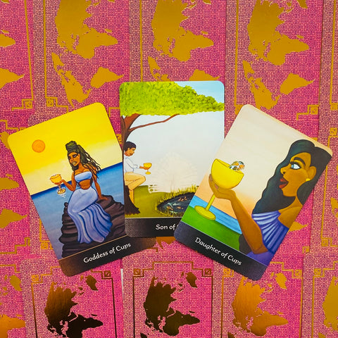 Afro Goddess Tarot Arcanas Cards Deck & Guidebook US Games Systems With Bag
