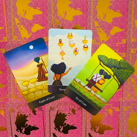 Afro Goddess Tarot Arcanas Cards Deck & Guidebook US Games Systems With Bag