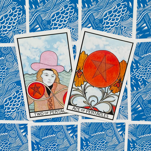 Aquarian Tarot Cards Deck & Guidebook Esoteric US Games Systems With Bag