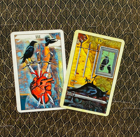 Crow Tarot Pocket Edition Cards Deck Animals Birds Wisdom