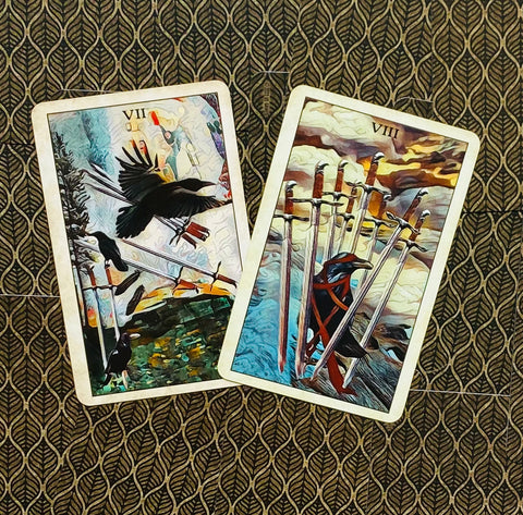 Crow Tarot Pocket Edition Cards Deck Animals Birds Wisdom With Bag