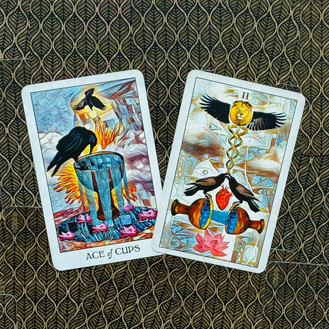 Crow Tarot Pocket Edition Cards Deck Animals Birds Wisdom With Bag