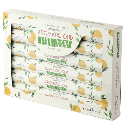 20x Aromatic Oud Plant Based Incense Sticks Stamford Premium Vegan