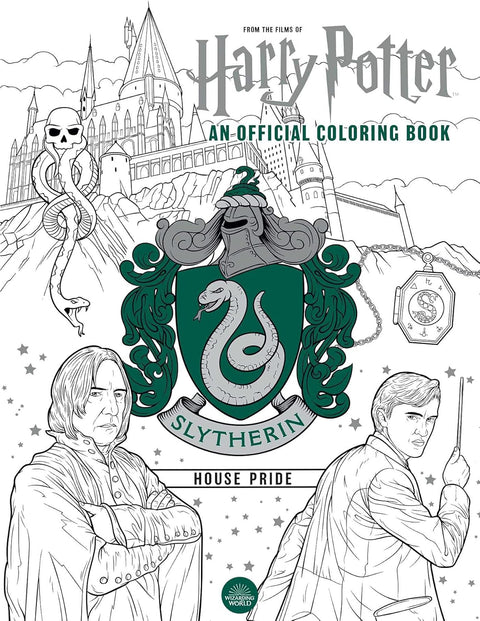 Harry Potter Slytherin House Pride Adult Coloring Book Insight Editions