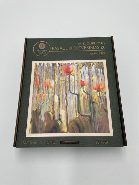 M.K. Ciurlionis Creation of the World IX 300pc Wooden Jigsaw Puzzle