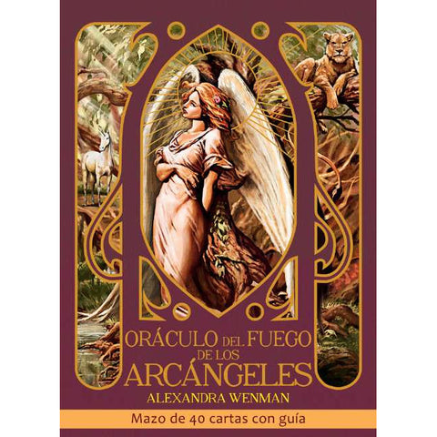 Archangel Fire Oracle Cards & Guidebook Spanish Deck by Inner Traditions