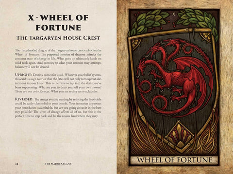 Game Of Thrones House Of The Dragon Tarot Deck & Guidebook Insight Editions