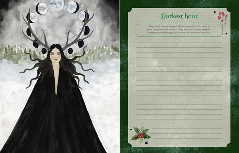 Seasons of the Witch Yule Guided Journal by Rockpool | 50 Oracle Prompts