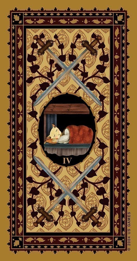 Medieval Cat Tarot Deck by Lawrence Teng 78 Cards US Games English Guidebook