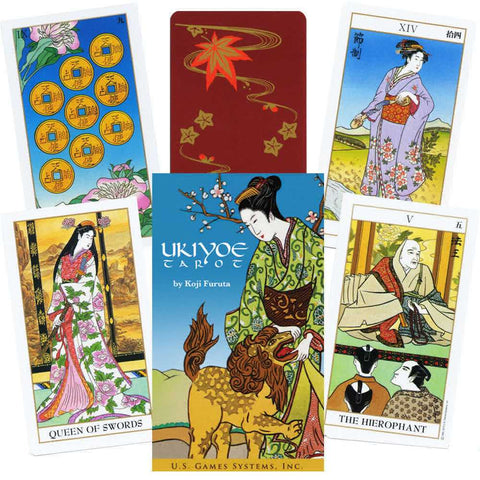 Ukiyoe Tarot Cards Deck Stuart R. Kaplan Esoteric Telling US Games Systems Uk78