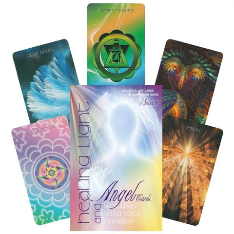 Healing Light And Angel Cards Deck & Book Set Schiffer Publishing Saleire NEW
