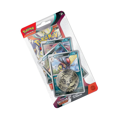 Pokemon TCG Obsidian Flames Premium Blister Pack 3 Promo Cards & Coin