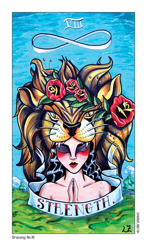 Eight Coins Tattoo Tarot Deck by Lana Zellner 82 Cards US Games Systems