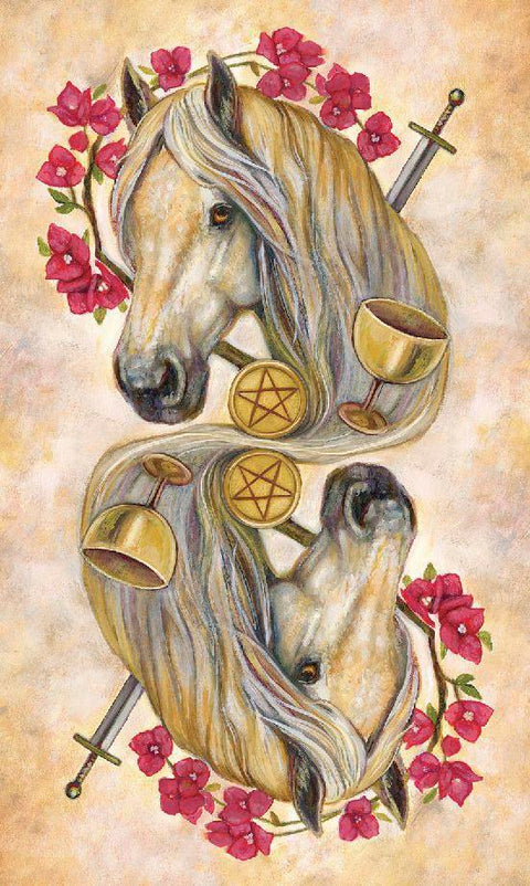 Unbridled Spirit Horse Tarot Deck by Llewellyn with Full-Color Guidebook
