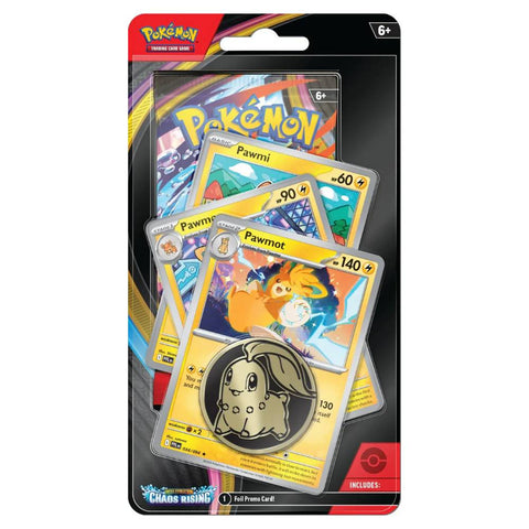 Pokémon TCG Mega Evolution Chaos Rising Premium Checklane Blister Pawmi Pawmo Pawmot ENG