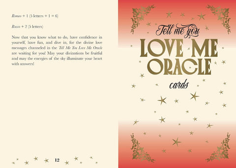 Tell Me You Love Me Love Oracle Deck 44 Cards & Guidebook by Rockpool