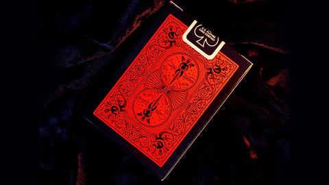 Bicycle Reverse Playing Cards Deck Black Back Red Poker Magic Tricks