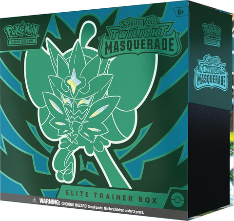 Pokemon TCG Twilight Masquerade ETB Teal Mask Ogerpon 9 Booster Packs