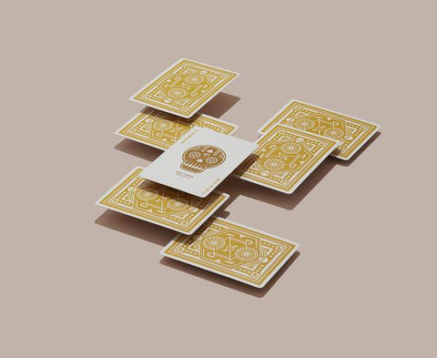 DKNG Yellow Wheel Playing Cards Poker Deck Bicycle Style Made in USA