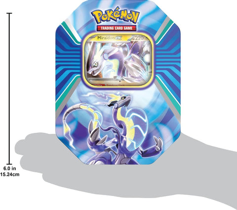Pokemon TCG Paldea Legends Tin Miraidon EX with 4 Booster Packs